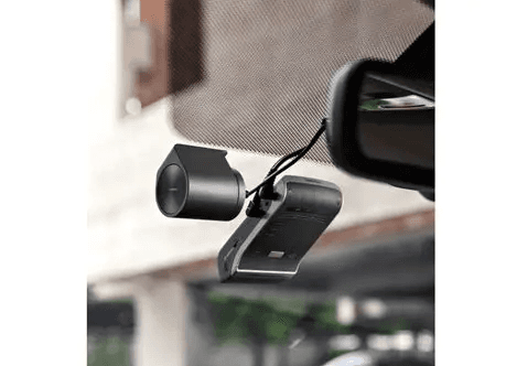 Front dash cam discreet windshield mount